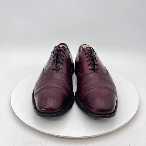 Allen Edmonds Park Avenue Men Size 9.5B Brown Leather Cap Toe Oxford Dress Shoes - Picture 2 of 14